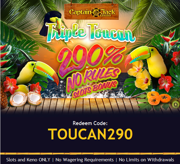 Triple Toucan Slot Match Bonus Captain Jack Casino