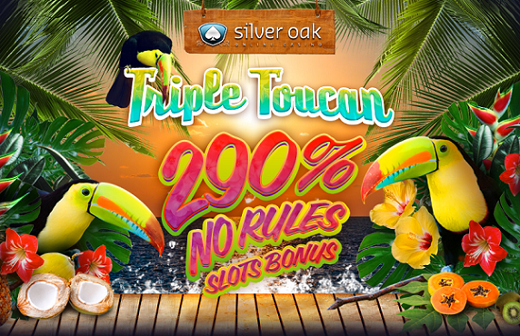 Silver Oak Casino Triple Toucan Slot Bonus