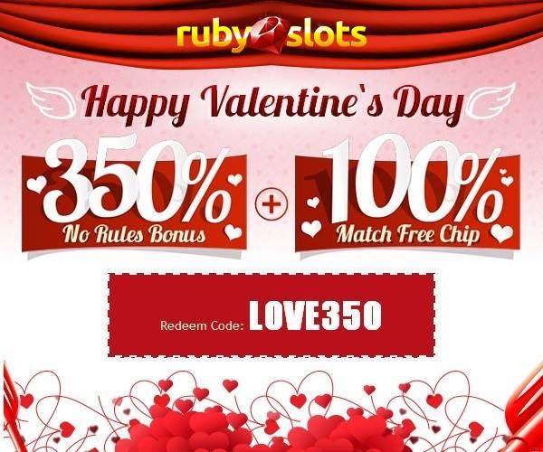 Ruby Slots Casino Valentines Day Bonuses