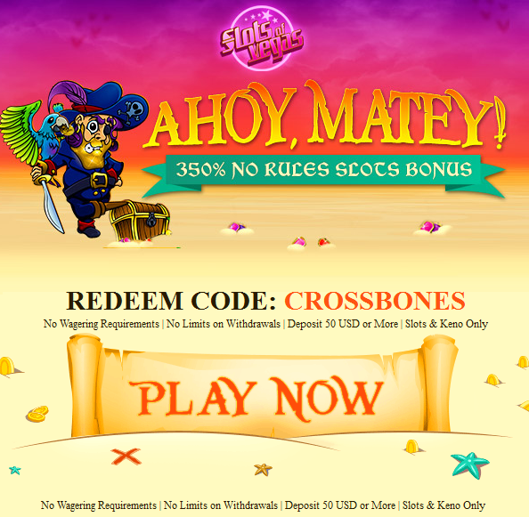 CROSSBONES Casino Bonus Code Slots of Vegas