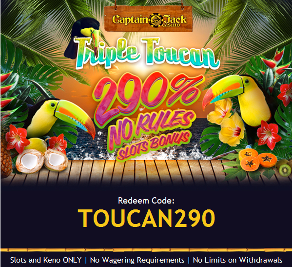 Captain Jack Casino Triple Toucan Slot Bonus