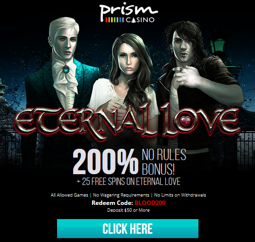 Eternal Love Slot No Rules Bonus Plus Free Spins Prism Casino