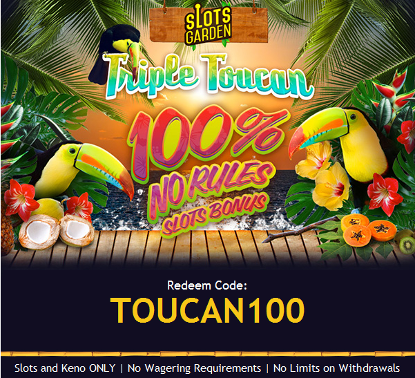 Slots Garden Casino Triple Toucan Slot Bonus