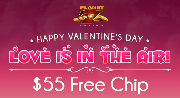 Valentines Day Free Chip Bonus Planet 7 Casino