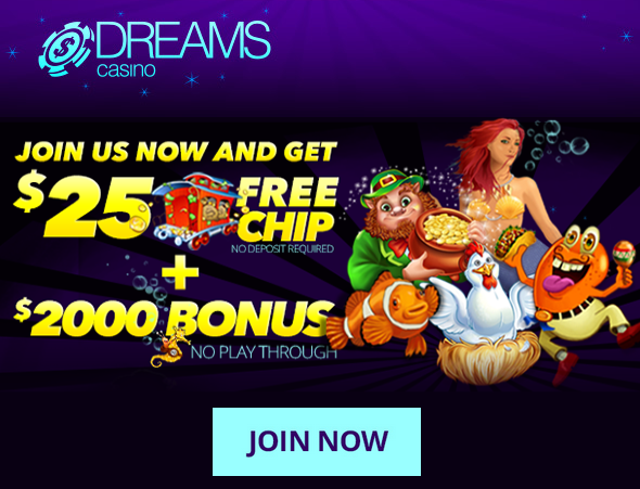 New Player Bonuses Dreams Casino USA Players Accepted